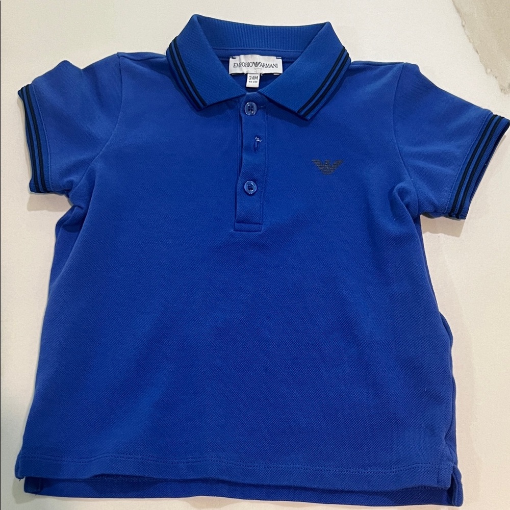 Emporio Armani Kids Royal Blue Polo